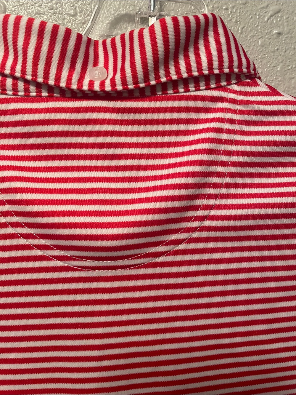 Georgia Garb Bulldogs Youth Red & White Striped boys Polo Shirt - Picture 5 of 7